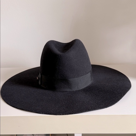 Stetson The Rapture Classic Black 100% Wool 4.5” Wide Brim Unisex Hat Medium - Picture 5 of 16